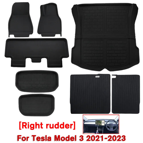 Floor Mats Trunk Mats For Tesla Model Y Model 3 2021 to 2023 2024