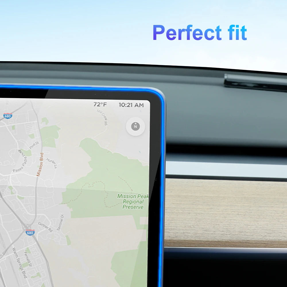 IPENGEN Tempered Glass Screen Protector For Tesla Model 3 Y 2021-2024