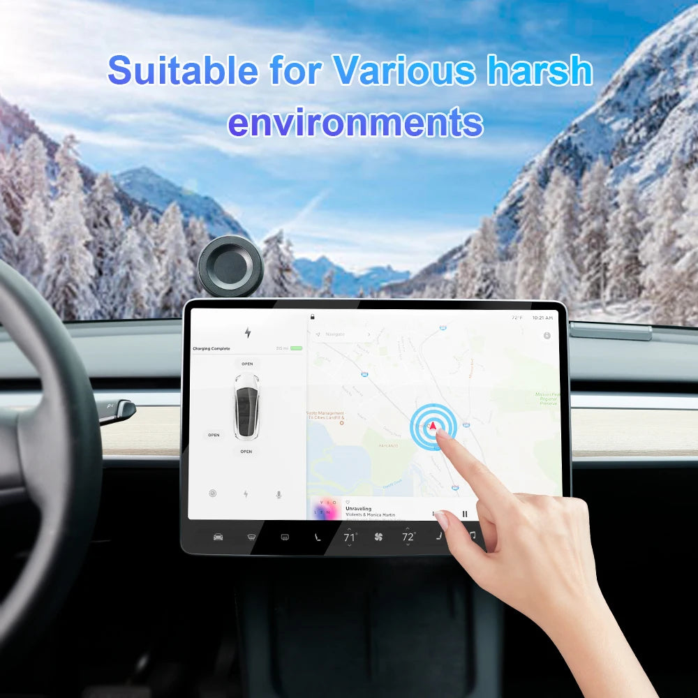IPENGEN Tempered Glass Screen Protector For Tesla Model 3 Y 2021-2024