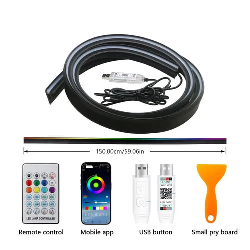Symphony RGB 64 Color Front Windshield Dashboard LED Ambient Strip