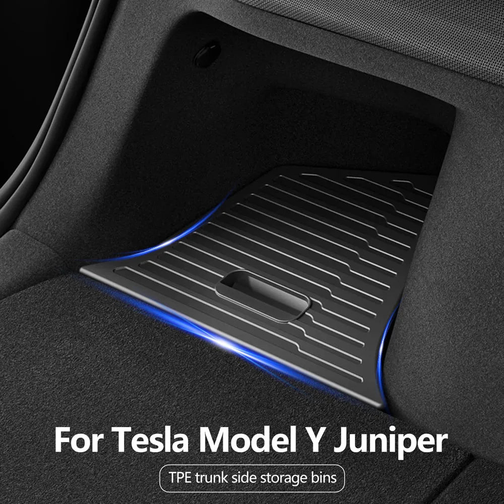 For Tesla Model Y Juniper Trunk Organizer Side Storage Box Boot