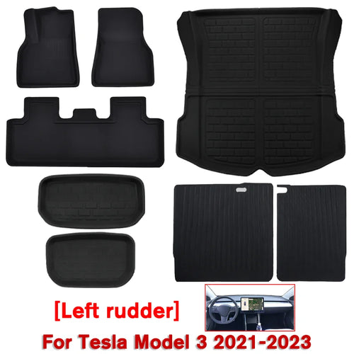 Floor Mats Trunk Mats For Tesla Model Y Model 3 2021 to 2023 2024