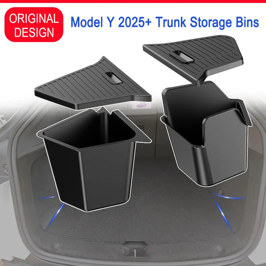For Tesla Model Y Juniper Trunk Organizer Side Storage Box Boot