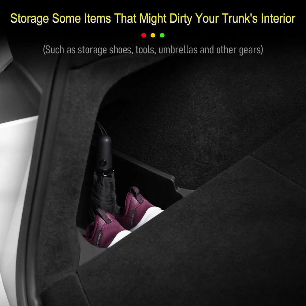 For Tesla Model Y Juniper Trunk Organizer Side Storage Box Boot
