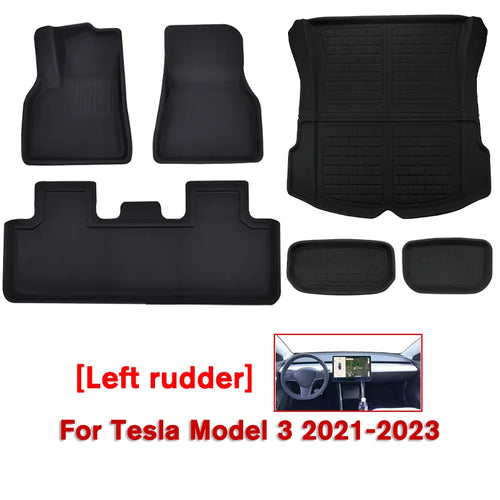 Floor Mats Trunk Mats For Tesla Model Y Model 3 2021 to 2023 2024